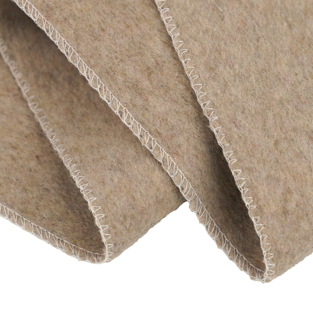 L% Lana , 40% Polyester , 10% Alia Fibra, 720G/M, Bean Paste Color, Thick Double-sided Wool Fabric, ML-0124-4382-1