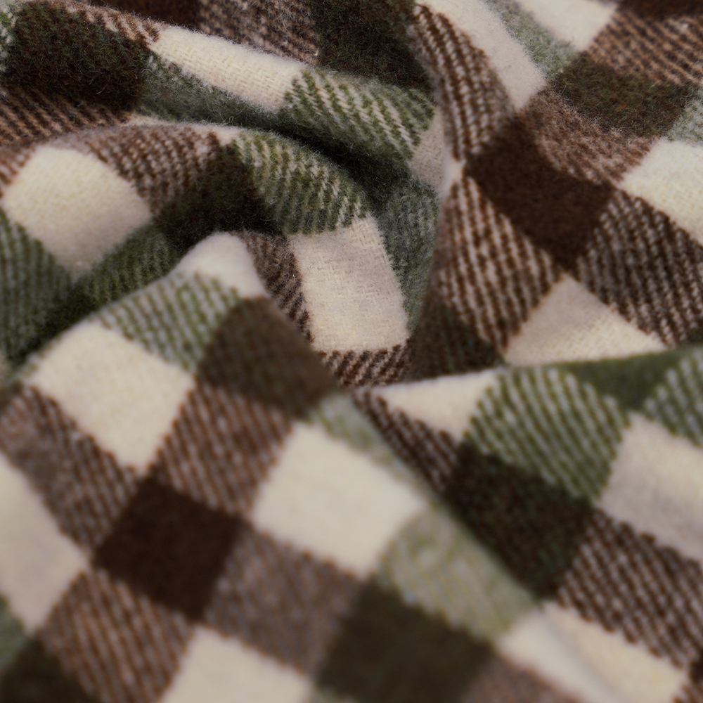 100% other, 410G/M Green, Brown and White, Tweed Yarn, ML-701234