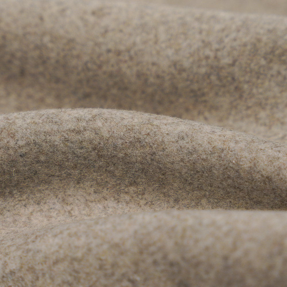 L% Lana, 40% Polyester, 10% Other Fiber,770G/M, Naturalis Light Bean Paste, Twill Melton Fabric, ML-0124-4425