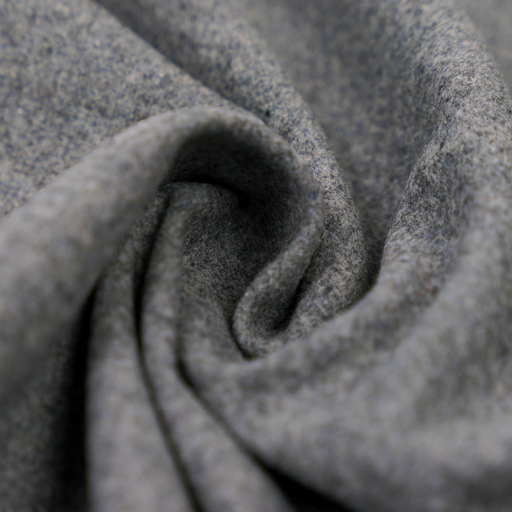 9% Lana, 66% Polyester, 25% Fiber, 400G/M, Gray, Flannel Fabric, ML-0124-4169