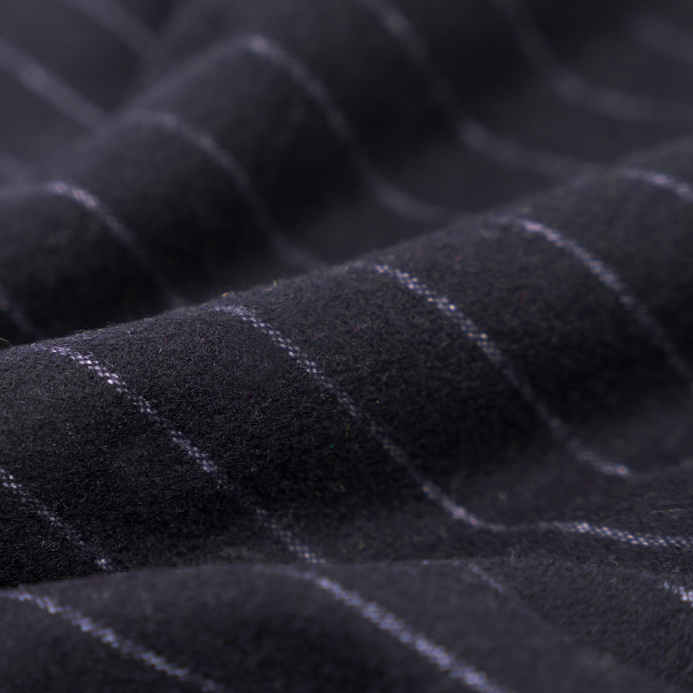 53% Lana, 47% Polyester, 350G/M, Zhiqing + Alba, Vertical Striata Flannel Fabric, ML-317245X-2