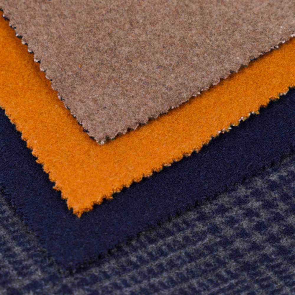 55% Lana, 45% Othe, r 645G/M, Navy Blue, Double Faced Velvet Fabric, ML-3010305-1