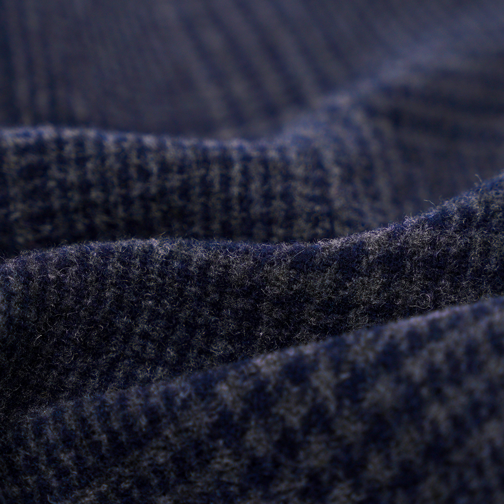 55% Lana, 45% Othe, r 645G/M, Navy Blue, Double Faced Velvet Fabric, ML-3010305-1